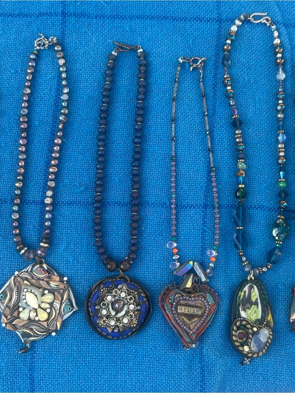 Lot of 6 Ann Christensen Newport Studio Art Statement Necklaces
MINT Unused